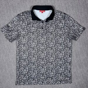 REDVANLY Golf Shirt Polo Sleeve Logo Eaton Print L Glacier Gray - The Links Logo